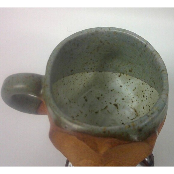 Vintage Bird and Mouse in Boots Stoneware Anthropomorphic Coffee Mug Cup Set - Picture 3 of 9